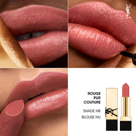 YVES SAINT LAURENT ROUGE PUR COUTURE LIPSTICK  RENO  N8